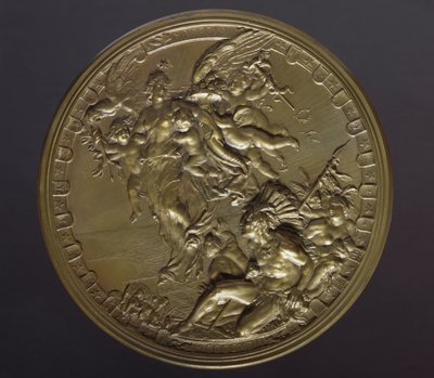 アメリカ大陸発見400周年記念ギルト・ブロンズメダル（1492年～1892年） 作： Benjamin Baud