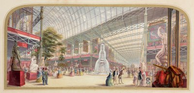 1851年の大博覧会「大博覧会の内部 作： Unbekannt