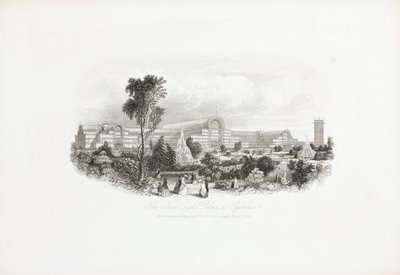1851年の大博覧会「シデナムの新しいクリスタルパレス」 作： Unbekannter Künstler