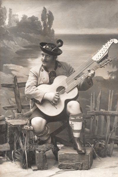 グスタフ・レヒル、ドイツ、1908年 (白黒写真) 作： Unbekannter Künstler