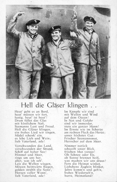 Hell that Glaeser klingen」 絵葉書（リトグラフ 作： Unbekannt