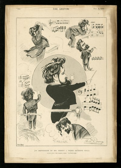 ヘンリー・ウッドの風刺画 作： Unbekannt