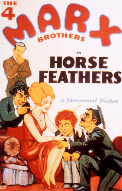 Horse Feathers 映画ポスター（マルクス兄弟） by NormanzMcLeod 1932年 作： Unbekannt