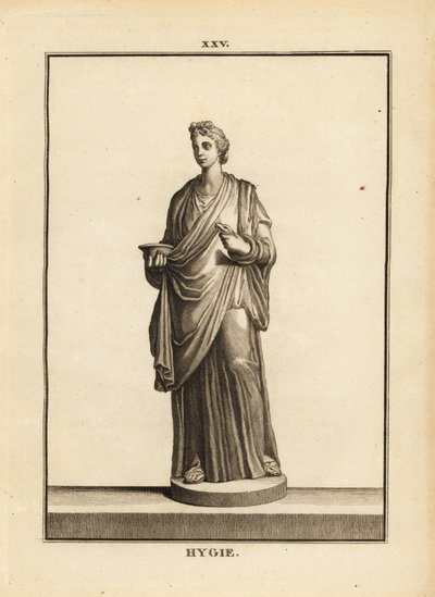 Hygieia（ギリシャ・ローマの健康と清潔の女神、医療の神アスクレピオスの娘 作： Unbekannt