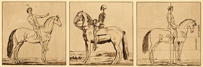 馬上での姿勢についての指示 作： Unbekannter Künstler