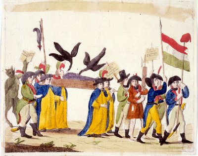 フランス革命を描いたイタリアのイラスト 1795年 作： Unbekannter Künstler