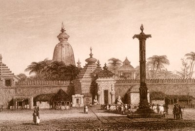 インド、オリッサ州、ジャガナート寺院（エングレーヴィング） 作： Unbekannter Künstler