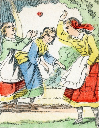 ゲーム: La pelota - Child Entertainment Alphabet c.1890 (リトグラフ) 作： Unbekannt