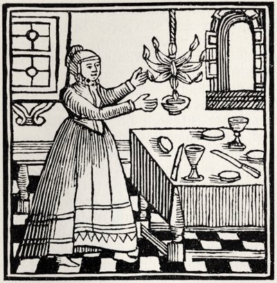安息日を照らすユダヤ人女性 作： Unbekannter Künstler