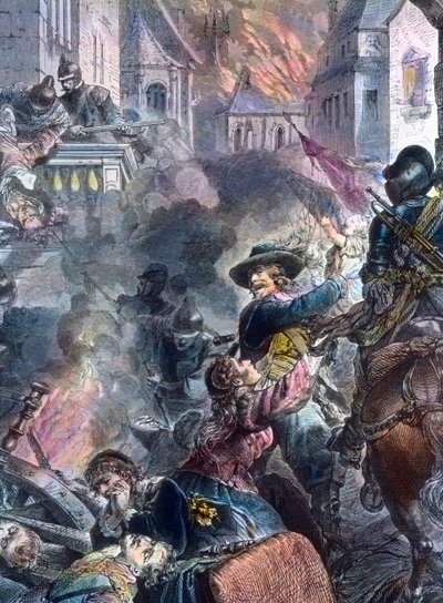 マグデブルクで戦うヨハン・ツェルクラエス 作： Unbekannter Künstler