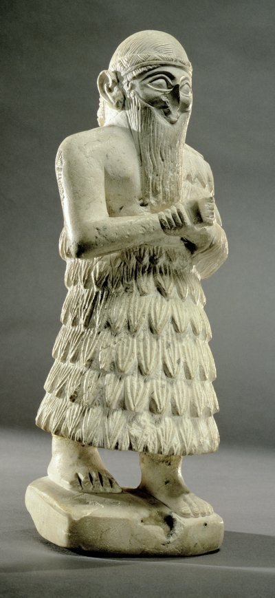 ラムギ＝マリ、マリの王、ユーフラテス川中流域、王朝時代初期、前3000年（大理石 作： Unbekannt