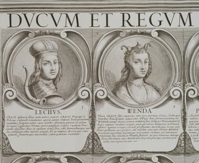 レヒとワンダ、No.年表シリーズ Ducum et Regum Polonorum」より3、4（エングレーヴィング 作： Unbekannt