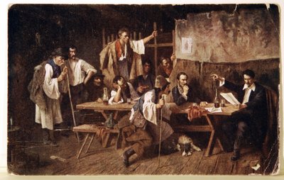 文学。 ハンガリーの詩人ペトフィ、1848年頃のポストカード、ハンガリー、1900年頃（ポストカード） 作： Unbekannter Künstler