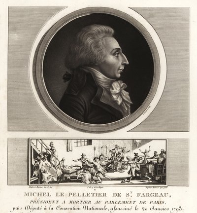 サン＝ファルジョー侯爵ルイ＝ミッシェル・ル・ペルティエ（1760-1793）、フランスの政治家、フランス革命の殉教者 作： Unbekannt