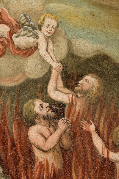 Luesen Luson in The Val di Luson Luesener Tal under the Plose near Brixen Southern Tyrol Alto Adige Italy church Saint George salvation of purgatory 作： Unbekannt