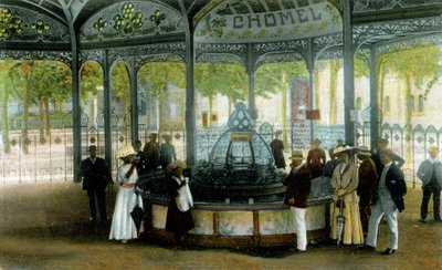 薬。 フランスのヴィシーにあるショメルの泉。 はがき、フランス、1900 年頃。 作： Unbekannter Künstler