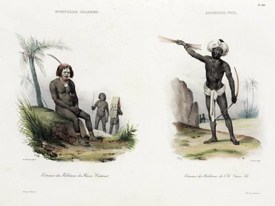 ニューアイルランドとフィジーの男性 作： Unbekannt