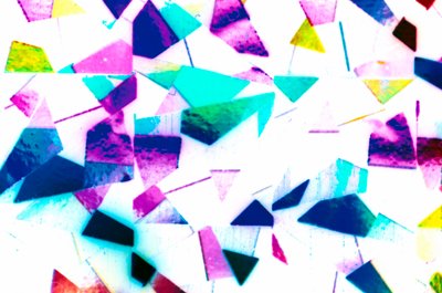 顕微鏡写真（光） クリスマスの包装紙 作： Unbekannt