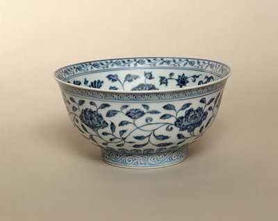 明青と白のボウル、スアンテマーク（1426-35） 作： Unbekannt
