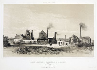 採掘、石炭 De la Cossette Coalmining Company、ベルギー 作： Unbekannt