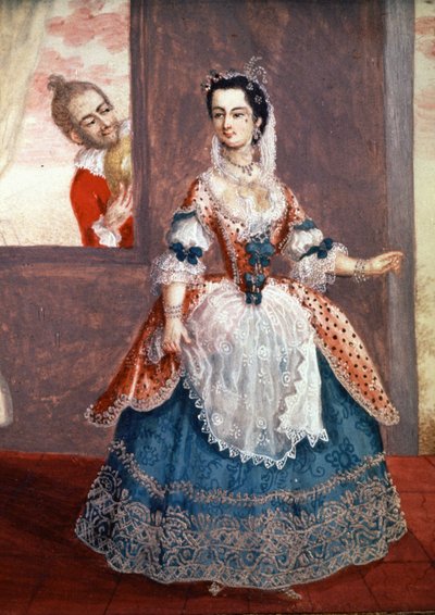 フィガロの結婚』シュザンヌ役コンタ嬢、19世紀初頭（絵画） 作： Unbekannter Künstler