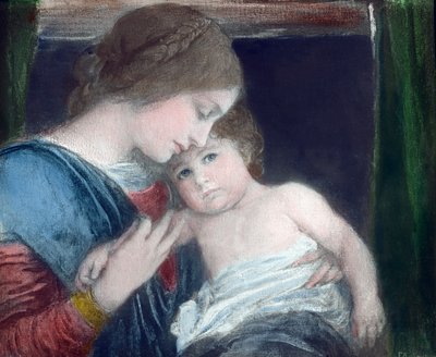 子供を連れた母親 作： Unbekannter Künstler