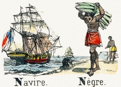 N - Black Ship - Child Entertainment Alphabet c.1890 (リトグラフ) 作： Unbekannt