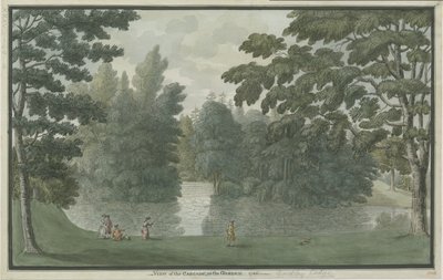 ニードウッド-ブリックリーロッジ：水彩画、1786 作： Unbekannt