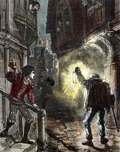 夜警は中世とルネサンスのパリの街を監視します 作： Alec Hunter