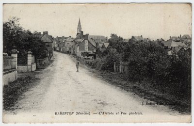 ノルマンディー、マンシュ（50）：バレントンの街の風景 - 1910年のポストカード 作： Unbekannt