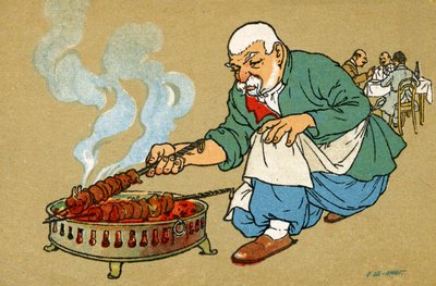 トビリシ旧市街：ムツヴァディの準備中。 作： Unbekannter Künstler