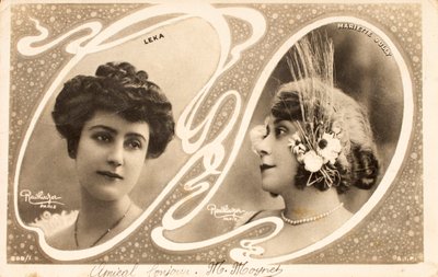 古い絵葉書/Leka/Mariette Sully（1874-1940）/Actress 作： William M. Timlin