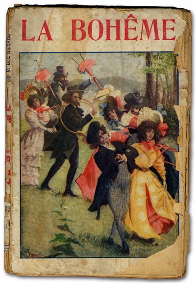 ジャコモ・プッチーニ作『ラ・ボエーム』のオペラ台本。1896年（印刷） 作： Unbekannter Künstler