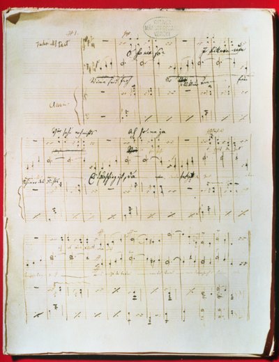 Original score of the Viennese Waltz 