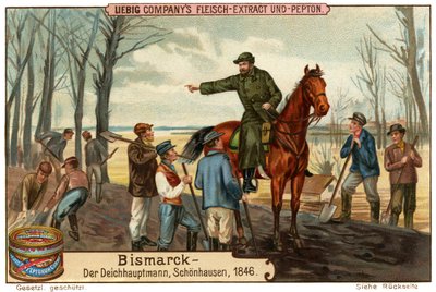 1846年、オットー・フォン・ビスマルクが堤防所長に就任 作： Unbekannter Künstler