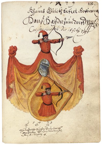 アルバム「Amicorum of Salomon Schweigger von Sulz、1576-1608」のページ 作： Unbekannt