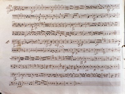 プレイエルの協奏交響曲の楽譜のページ 作： Unbekannter Künstler