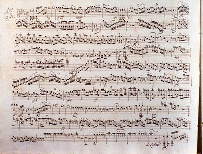 プレイエルの協奏交響曲の楽譜のページ 作： Unbekannter Künstler