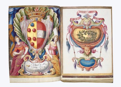 アルバムからのページフィリップ・ハインホーファーのアミコルム、1596-1633 作： Unbekannt