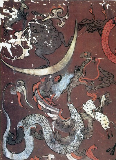 月と龍の図 中国 前1世紀初頭 作： Unbekannt
