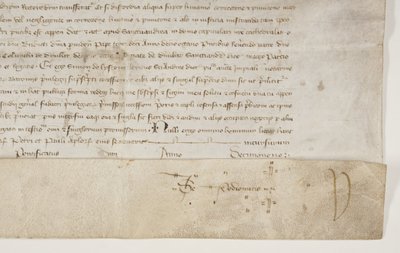 ヘンリー・ワードロー司教の勅許状を確認する教皇の雄たけび（recto 作： Unbekannt