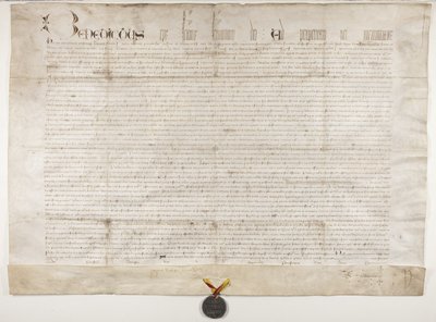 ヘンリー・ワードロー司教の勅許状を確認する教皇の雄たけび（recto 作： Unbekannt