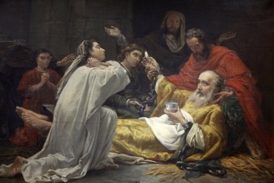 フランス・パリ サン＝フランソワ＝グザビエ教会の絵画サン・フランソワ・ザビエルの死（フランス・パリ 作： Unbekannt