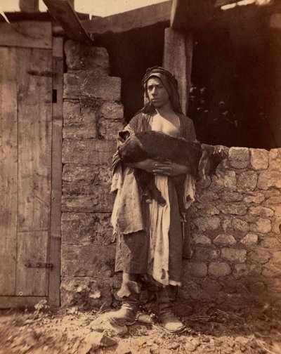 子供とレバノンのパトレ。シャルル・ラレマン（1826-1904）による「シリア、衣装、航海、風景」の写真。1865.個人蔵。 作： Unbekannter Künstler