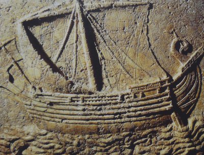 フェニキアの商船、紀元1世紀頃（石材 作： Unbekannt
