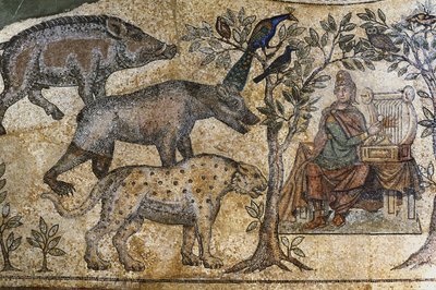 Picardy 073 - Laon - House of Associations - Roman Mosaic of Blanzy - "Orphee charm the animals" 作： Unbekannt