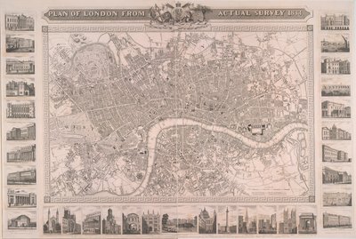 実測によるロンドンの計画 作： Unbekannter Künstler