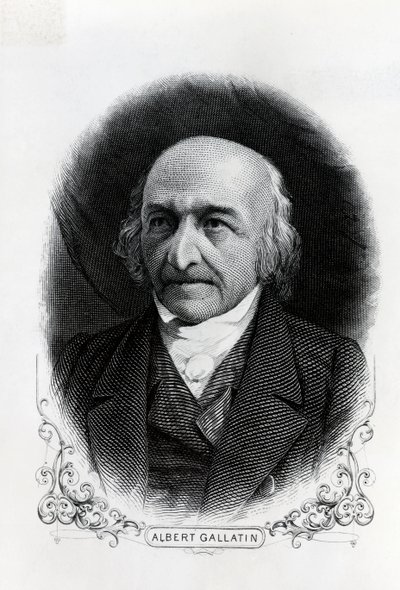 アルバート・ギャラティン（1761-1849）の肖像（エングレーヴィング 作： Unbekannt