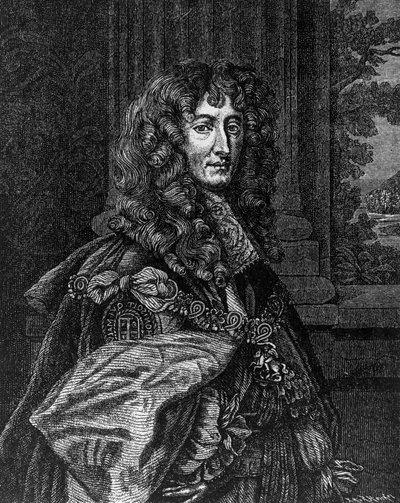 ラインのルパート・ヴィッテルスバッハ王子（1619-1682）の肖像（バイエルン公、カンバーランド公、ホールダーネス伯爵、ドイツの将軍・提督）、エングレーヴィング 作： William M. Timlin