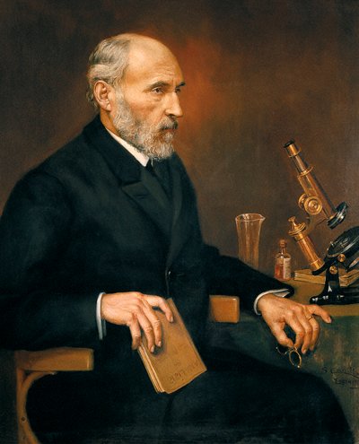 サンティアゴ・ラモン・イ・カハール（1852-1934）の肖像画、スペイン人医師、神経科学の父。 作： Unbekannter Künstler